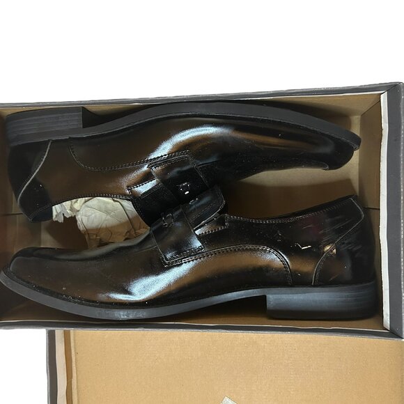 Old Money Classic Dark Academia Preppy Collegiate Leather Slip-On Loafers 13M - Picture 3 of 11